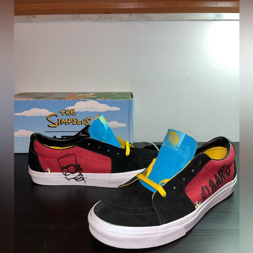 LIMITED EDITION! Vans Sk8 Lows The Simpsons “El Barto”